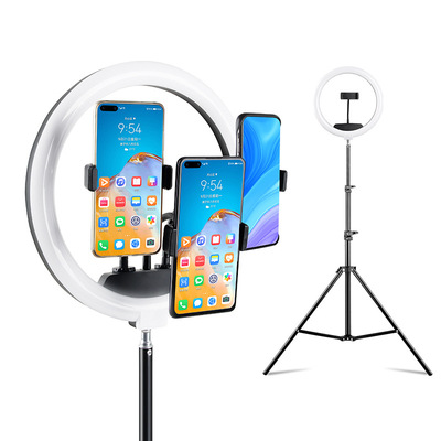 Net red live lamp Annulus 360 rotate Floor type Bracket tripod mobile phone live broadcast Beauty