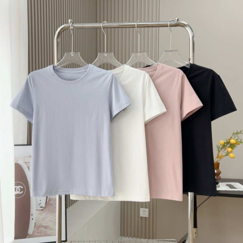 26 Spring New Style Small Tree Short Sleeve T-Shirt for Women, Simple Quick-Dry Half-Sleeve Shirt, One Piece Wholesale 26 Spring New Style Small Tree Short Sleeve T-Shirt for Women, Simple Quick-Dry Half-Sleeve Shirt, One Piece Wholesale