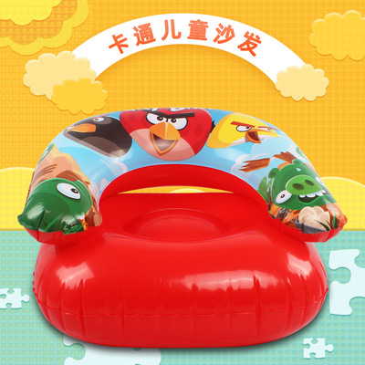 卡通充氣沙發兒童座椅寶寶便攜PVC靠背坐椅凳子小孩椅子