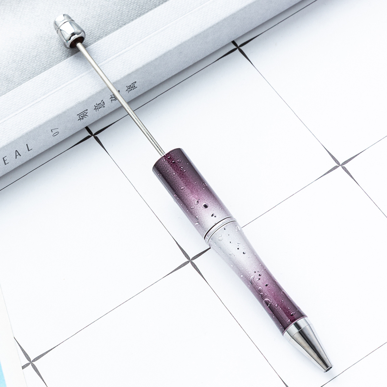 Diy Star Bead Pen creativo galvanizado UV Bead Pen estrella sequin gradiente Bead Pen al por mayor