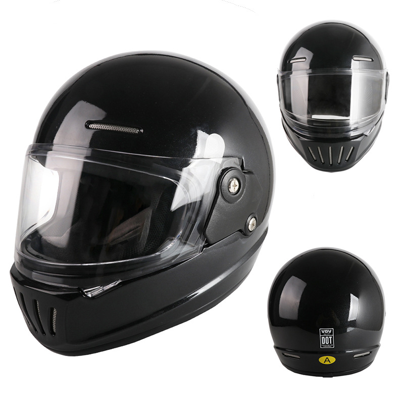 [En stock] 3C retro nuevo estándar nacional VGV coche eléctrico casco de motocicleta mujer DOT casco completo para hombres y mujeres