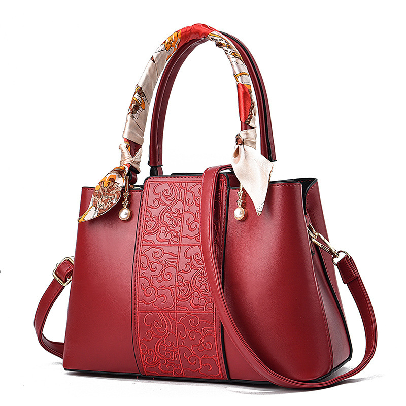 Bolso de boda bolso de novia 2025 nuevo estilo de alta calidad rojo boda bolso de mediana edad bolso de mujer