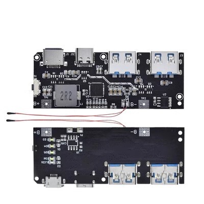 22.5W power bank 5-Port two-way fast charging mobile power module circuit board diy motherboard nesting QC4 + PD3.0
