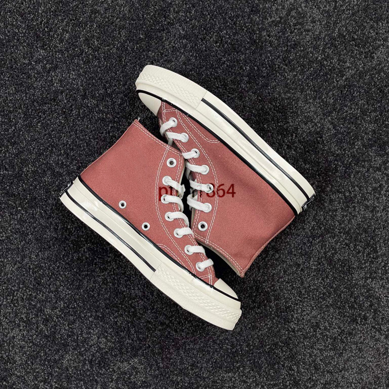 Auténticos zapatos de hombre Meiqi Converse aj 1970s zapatos de mujer zapatos de lona zapatos altos cremosos azules vulcanizados originales puros image 19