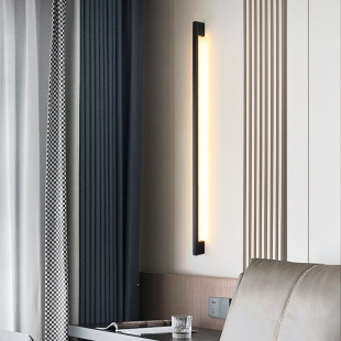 Modern Line Long Normcore Wall Lamp Living Room Hotel Sofa Background Wall Lamp Stair Aisle Lamp Bedside Wall Lamp