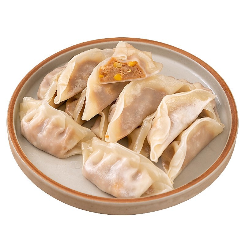 整箱蒸煎饺千味央厨玉米猪肉煎饺锅贴半成品早餐冷冻食材饺子|undefined