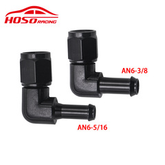 Car modification oil cooler fitting AN6 female internal thread 90-degree inverted oil tube fitting PTFE hose adapter