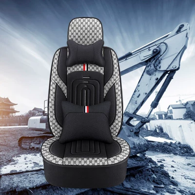 Seat cushion, seat cover — All-inclusive Cushion Seat Cover - cool-black-and-gray-luxury-version