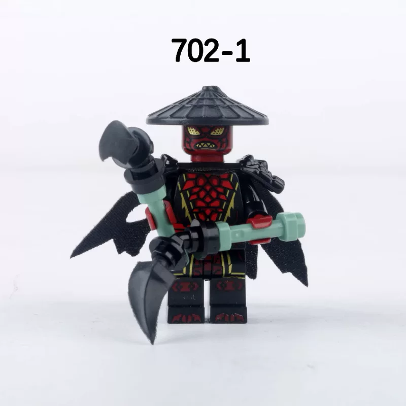 [第三方封禁五人组反派德里克斯702-1古老元素大师人仔积木玩具]