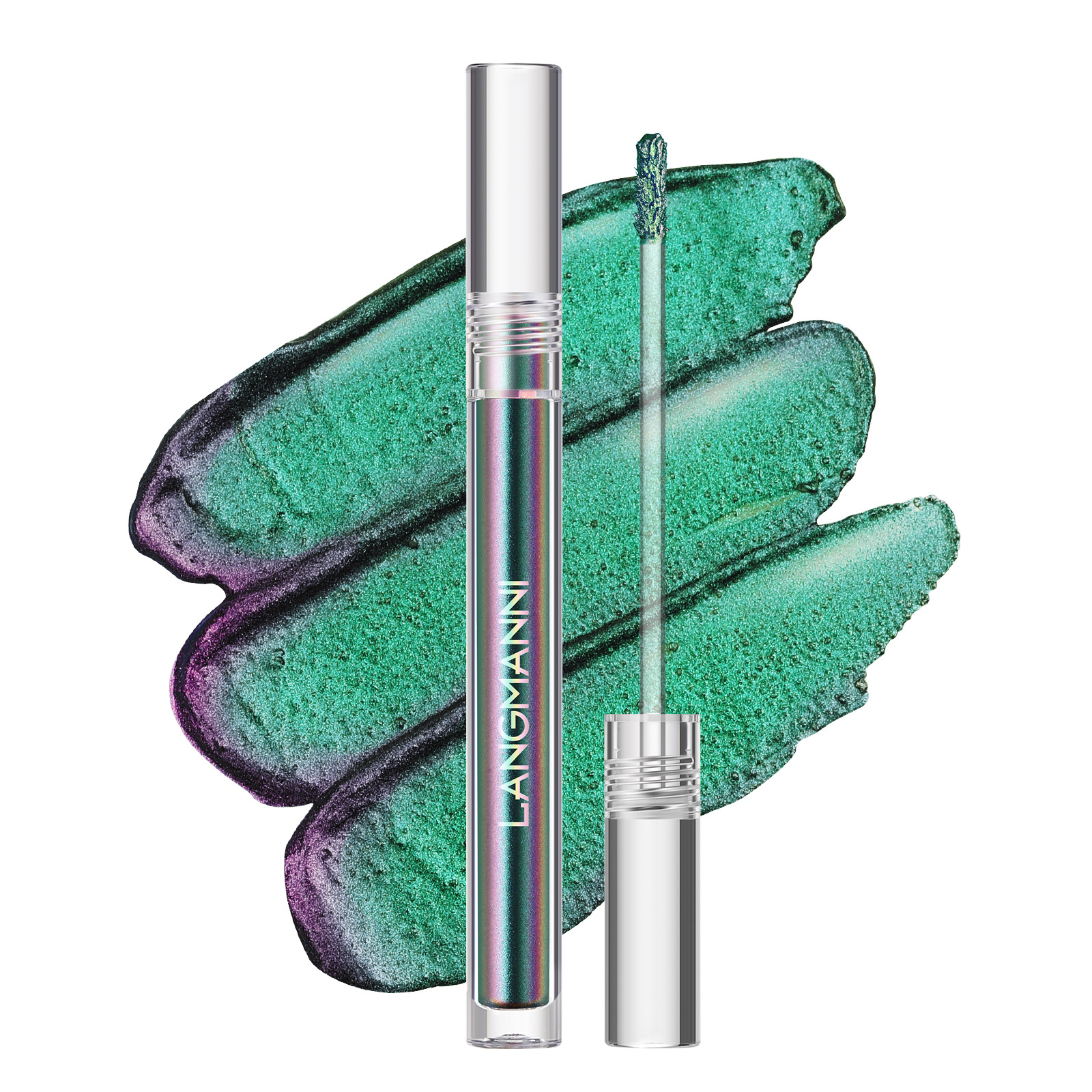 Langmanni Single Chameleon Liquid Eyeshadow shines with eyeshadow liquid eye makeup undefined