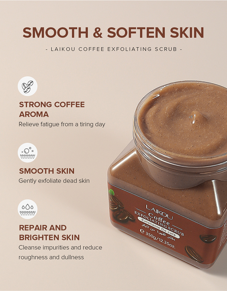 Cross-border Laicome Body Scrub 350g Pore Cleansing and keratin rejuvenation skin care products wholesale manufacturer supply undefined