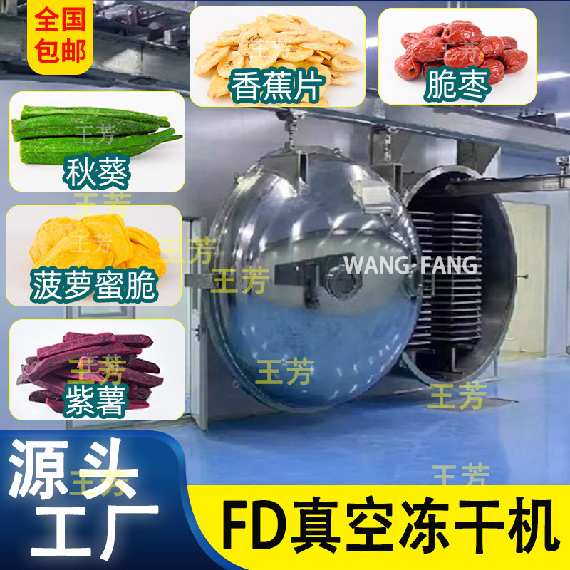 50平方果蔬脆真空冻干干燥机 水果草莓脆30平方FD低温冷冻冻干机