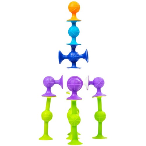 Cross-border hot-selling sucking and sticky sucking toys for children, educational suction cups, soft building blocks, versatile building blocks, science and education kindergarten teaching aids