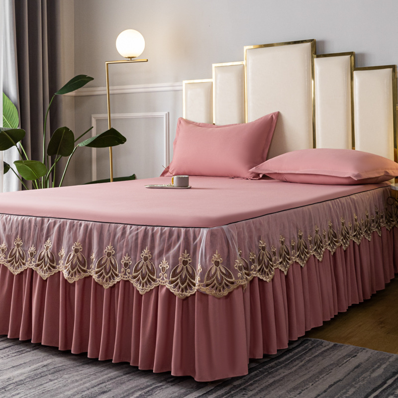 2025 nuevo algodón crudo bordado Ya Yun estilo serie de falda de cama transfronteriza temu griego Velocity