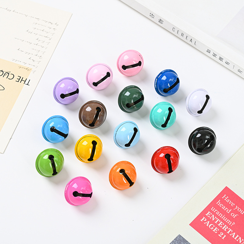 22mm彩色烤漆小铃铛糖果色金属铃铛钥匙扣材料宠物饰品配件批发