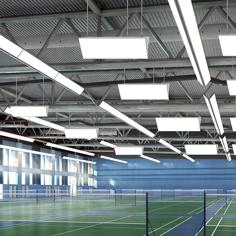 Estadio de bádminton luz LED antideslumbrante sin sombra luz especial simple y doble sala de tenis de mesa SALA DE BALONCESTO interior luz especial