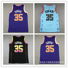 刺绣篮球球衣 太阳队35号杜兰特 篮球球服 Suns Jersey