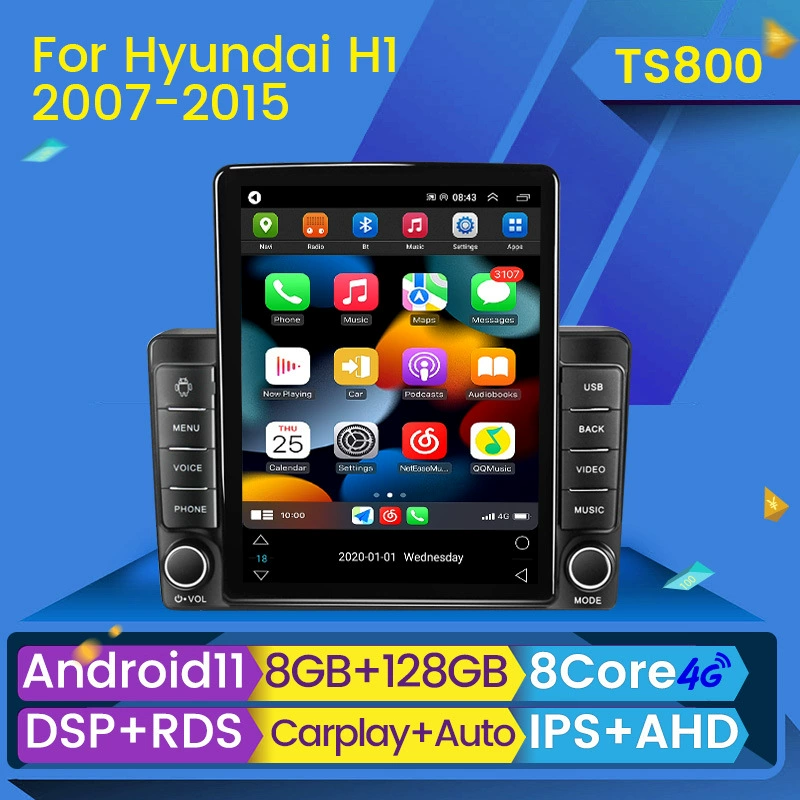 Подходящий для Hyundai H1 2007-2015 Hyundai H1 каменная стела вертикальный экран, автомобиль несет Android умный навигатор