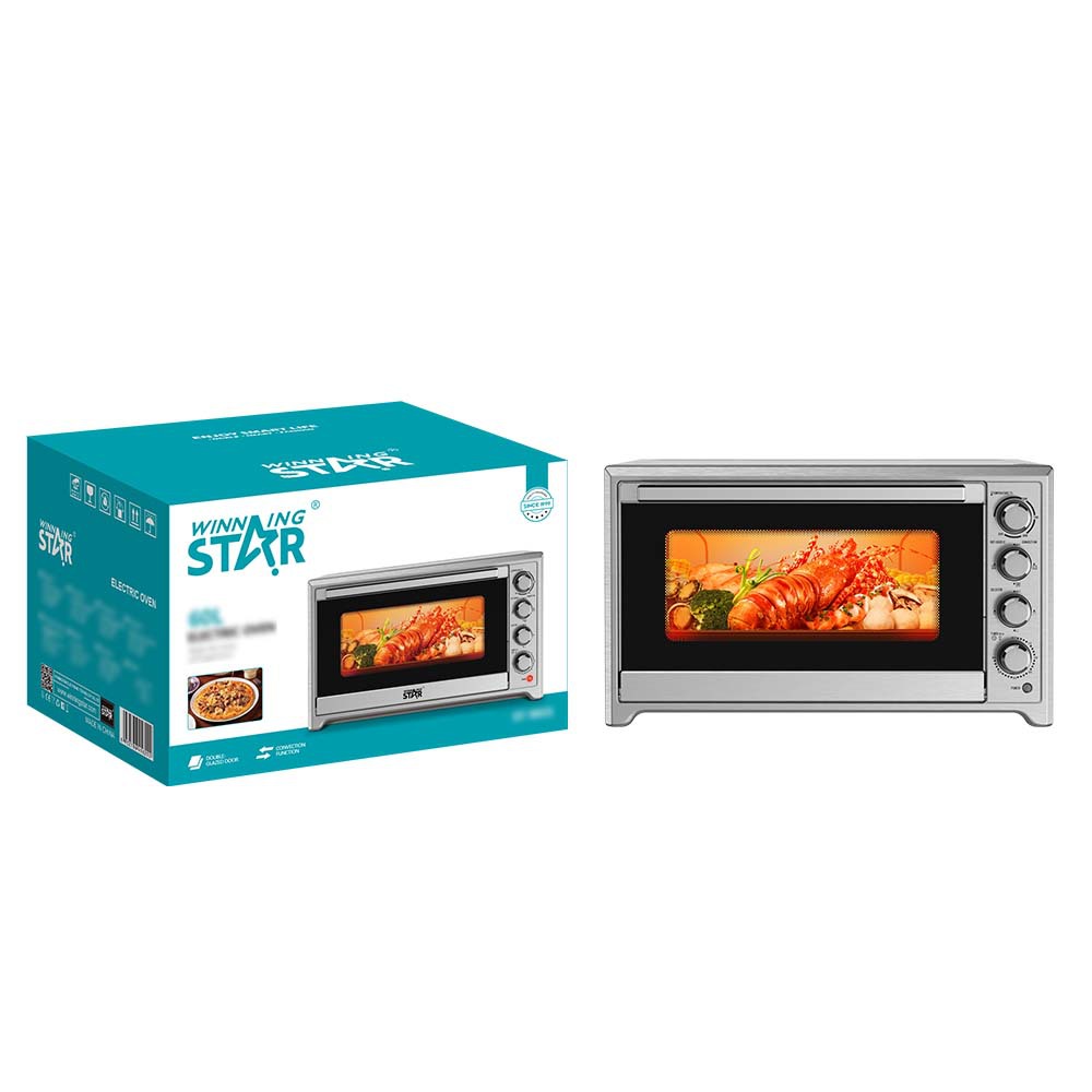 Winningstar comercio exterior exclusivamente para 60L pollo asado asado asado pizza pequeño horno de vidrio multifuncional para el hogar