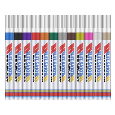 Paint Pens, 12 Marker Pens, Avtomobil boya qələmləri