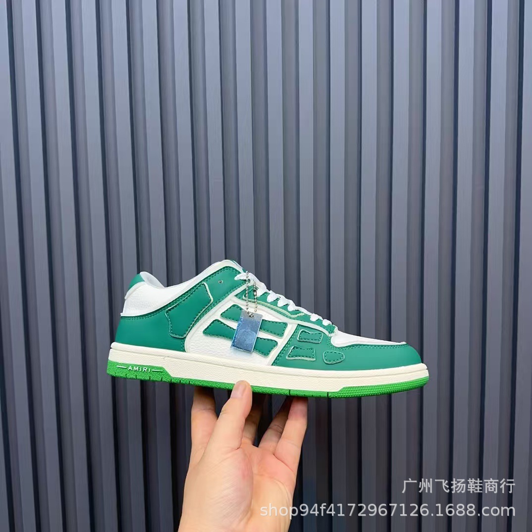 retro two-tone demi-season leather breathable sneakers platform for…