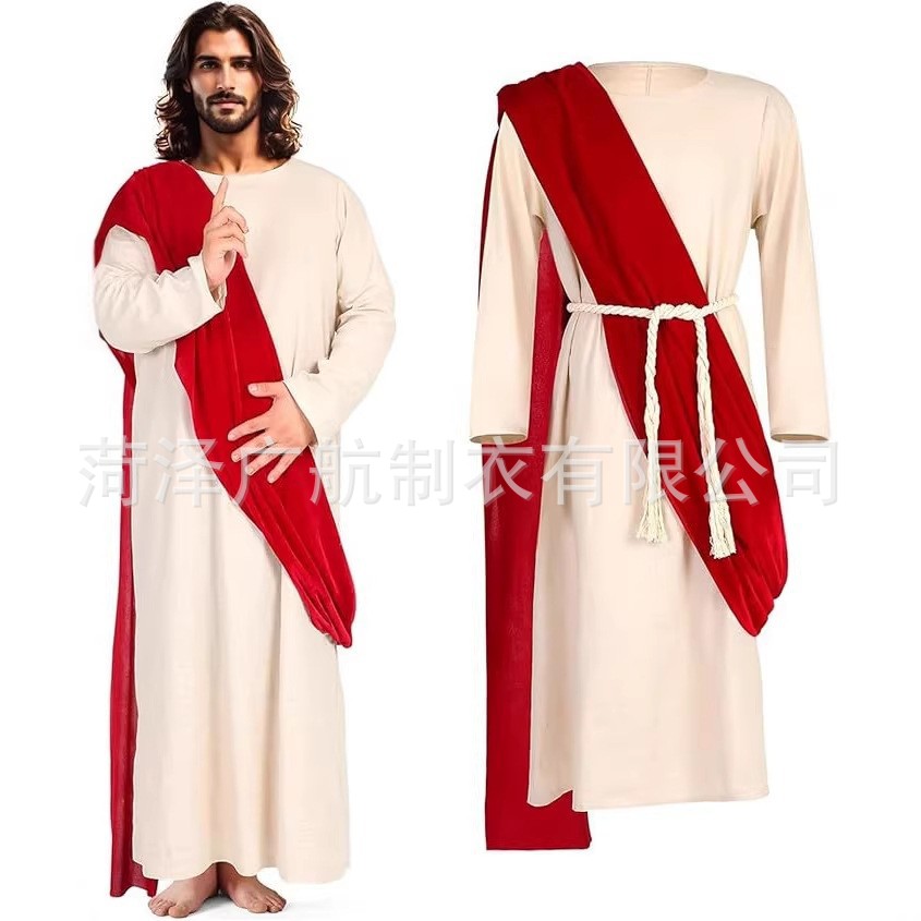 Medieval Missionary Cosplay Ancient Roman Greek King Missionary Costume Halloween Role-Playing Costume Stage Costume
