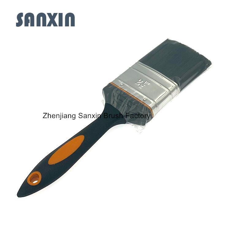 工厂供应2.5寸加厚刷子 外贸涂装油漆刷 磨尖丝涂料水性油漆刷