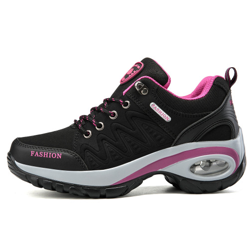 Outdoor air cushion running climbing shoes with height increase, soft soles, shock absorption, mother shoes, sports versatile, thick soles, casual women's shoes