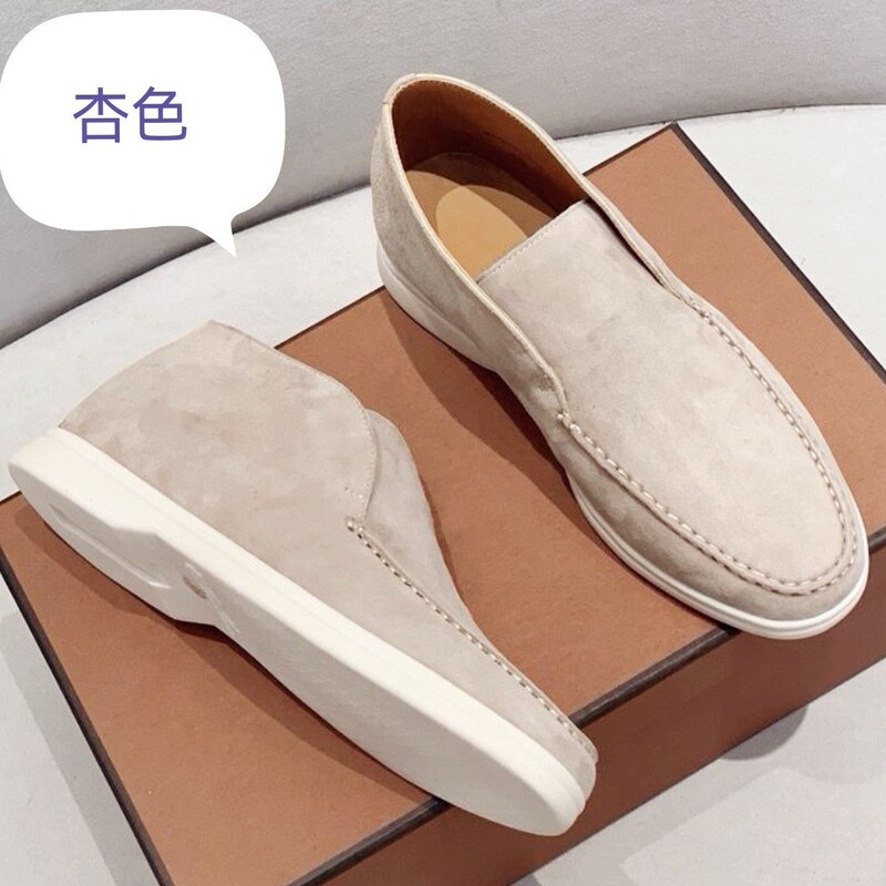 Factory in stock direct sales 2023 spring and autumn export high LP soft bottom casual gaobang leather women's shoes all-match loafers