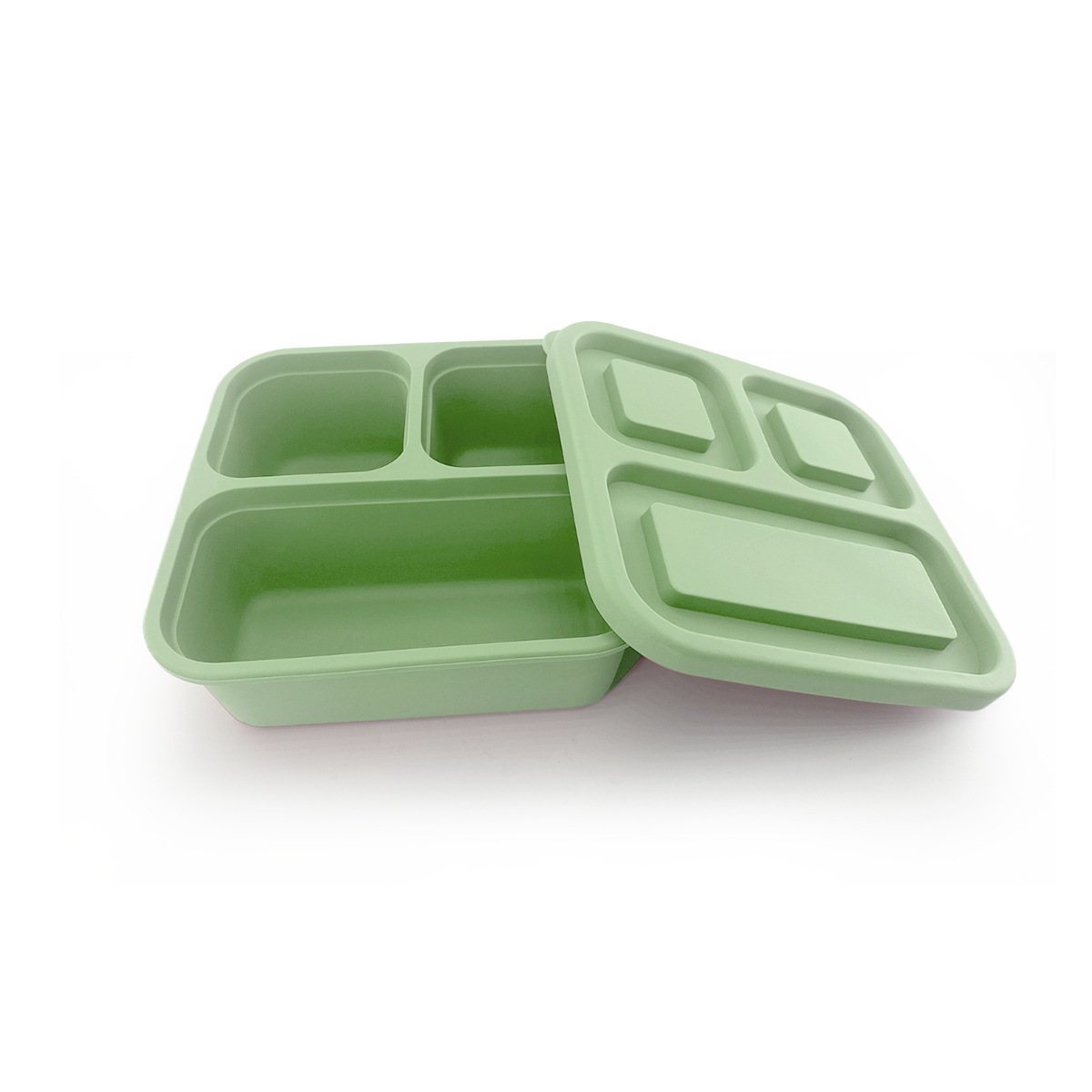 Nuevo producto Caja de conservación fresca de silicona Alimentos Frutas y verduras Conservación fresca Redondo Cuadrado Cuadrado Picnic Microondas Arroz Bento