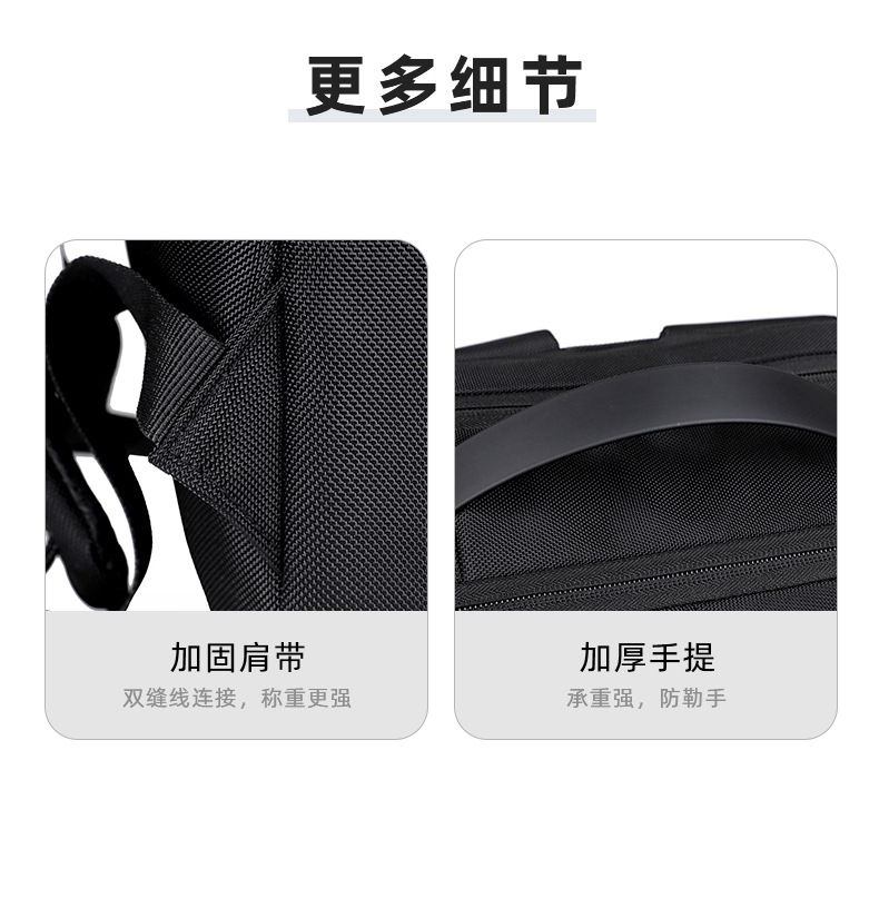 Cross-border airbag shockproof laptop backpack for men, high-end waterproof business backpack for men's commuting undefined