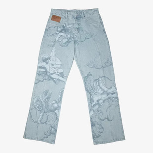 Cross-border manufacturers foreign trade Amazon independent station Europe and the United States leisure foreign trade graffiti pants pants