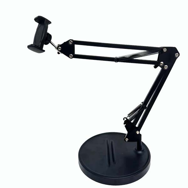 Ajuste universal del soporte de disparo desde arriba del teléfono móvil, luz de relleno en vivo, disparo manual gourmet, soporte de disparo desde arriba de escritorio recto de Douyin