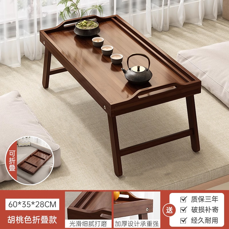 Ventana salediza mesa pequeña mesa de centro mesa de té de tatami sentado al estilo japonés dormitorio doméstico plegable alféizar de la ventana mesa baja