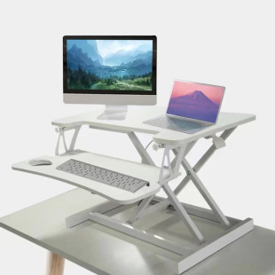 Pneumatic Adjustable Height Adjustable Laptop Standing Folding Adjustable Table for Office Countertops