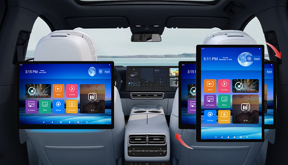 New Model 13.5inch Headrest Android Monitor 13.5inch Headrest External Monitor Car Android Monitor