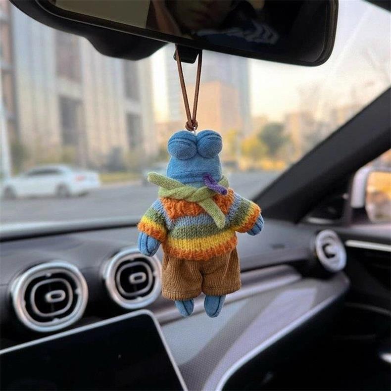 Stabilizing Emotions Bikini Bottom Car Hanging Ornament Car Rearview Mirror Decoration 2026 Cartoon Cute Car Accessories