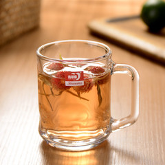 Wholesale glass cups with handles, household flower tea cups, small beer cups, living room coffee cups, tea brewing cups