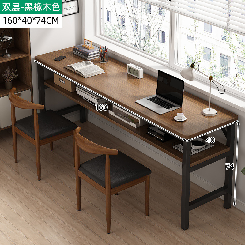 Escritorio simple estrecha mesa larga casa doble trabajo escritorio estudio alquiler casa pared escritorio de la computadora