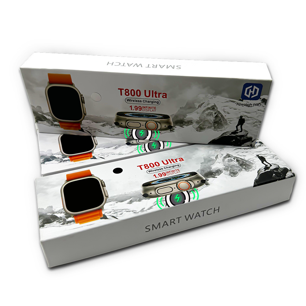 Nouveau T800Ultra montre intelligente Bluetooth appel fréquence cardiaque pression sang oxygène thermomètre étape informations_voghion.com