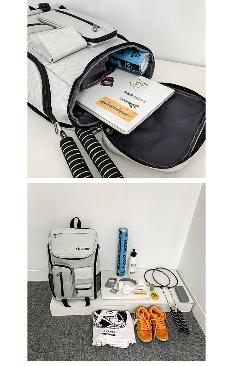 Badminton backpack, multifunctional, large capacity