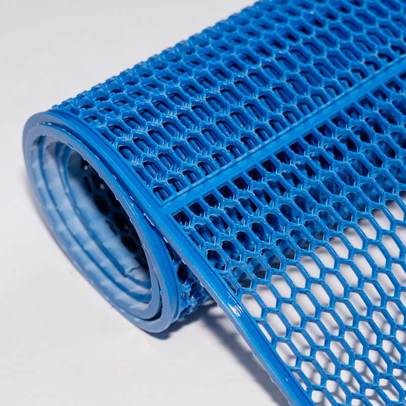 육각 고무 패드 (파란색)