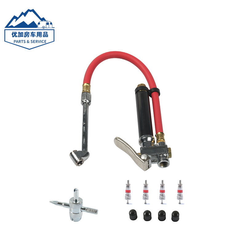 跨境热销手握式充气胎压枪 汽车多功能耐用万向胎压枪 充气工具