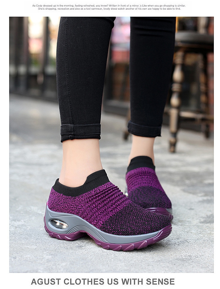Damen-Sportschuhe, Arbeitsschuhe, Turnschuhe, Gummisohle, rutschfest, leichtes Schuhwerk_voghion.com