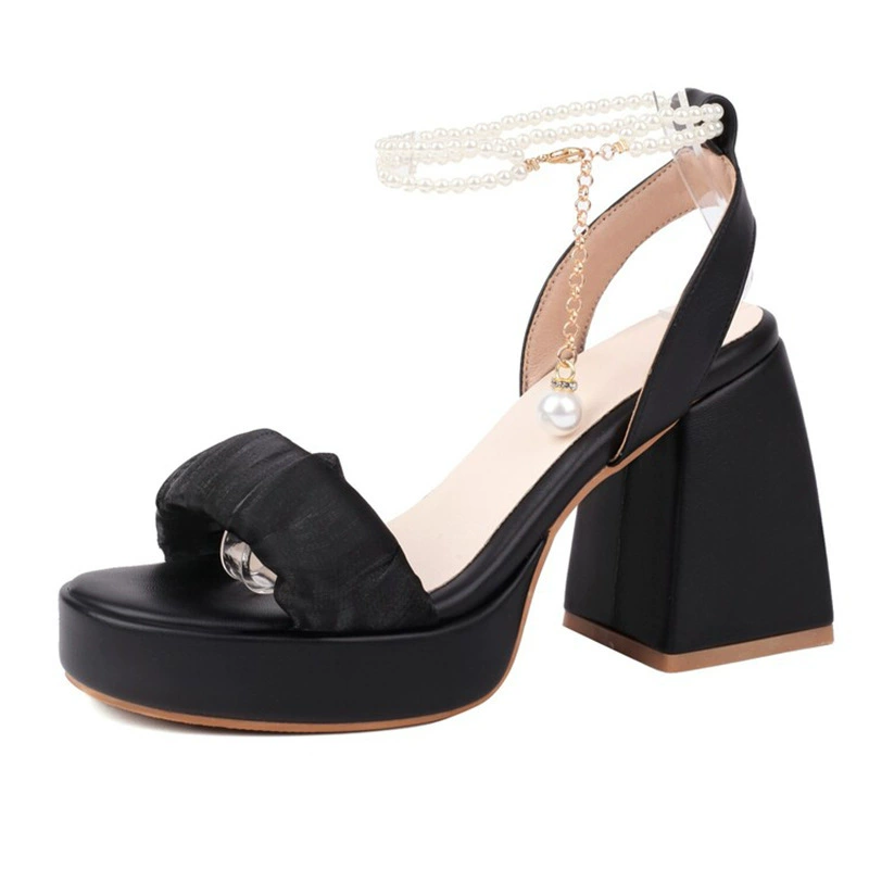 Sandals with a strap, European style, plus size