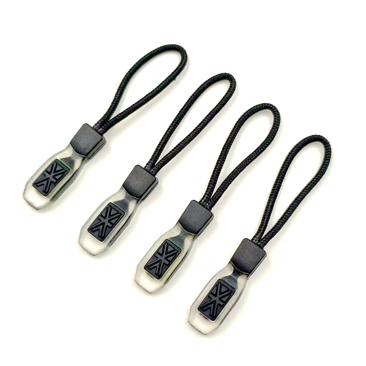 Two-Color Combination Drawstring Universal Light Plate Style Luggage Clothing Injection Molding Rope Drawstring Luggage Clothing Zipper Tpu