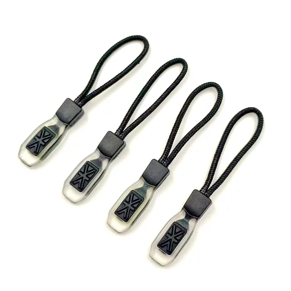 Two-Color Combination Drawstring Universal Light Plate Style Luggage Clothing Injection Molding Rope Drawstring Luggage Clothing Zipper Tpu