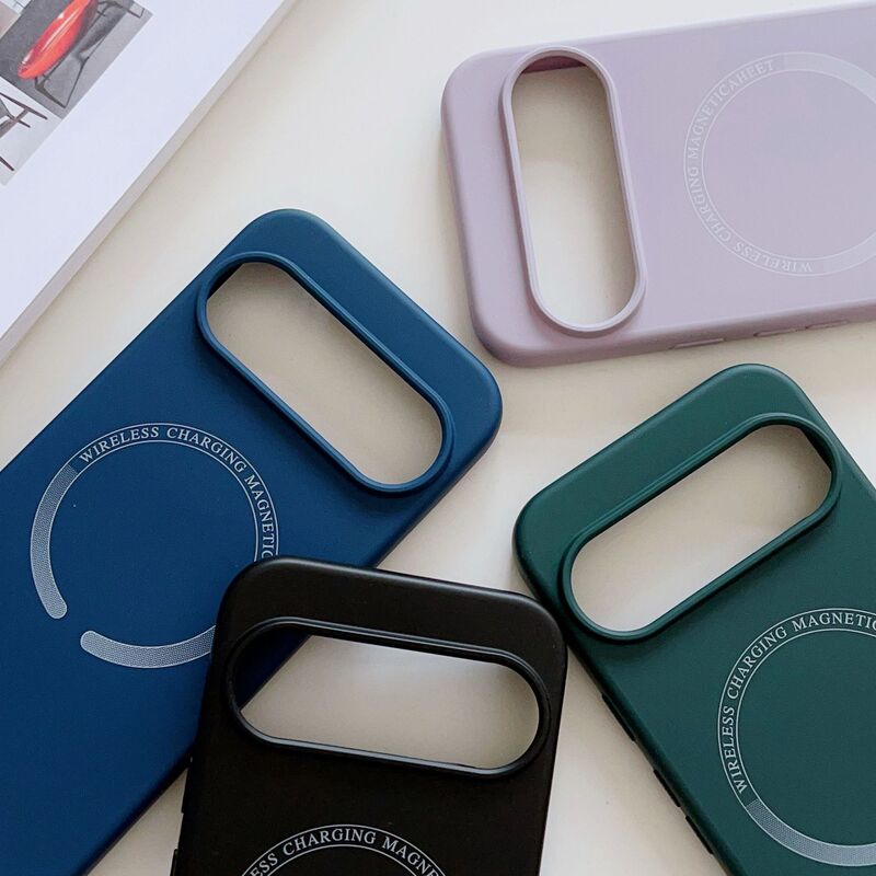 Suitable for Google Pixel 10 Phone Case Material, Straight Edge Liquid Silicone Google 11 Magnetic Phone Case
