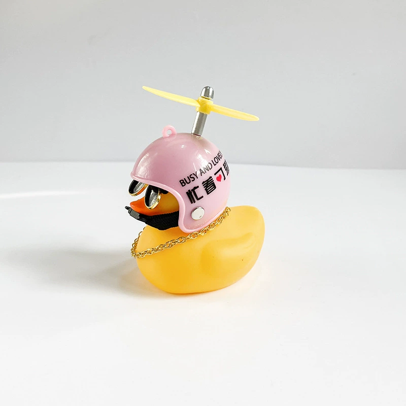 B.Duck, helmet, electric car with accessories, accessory