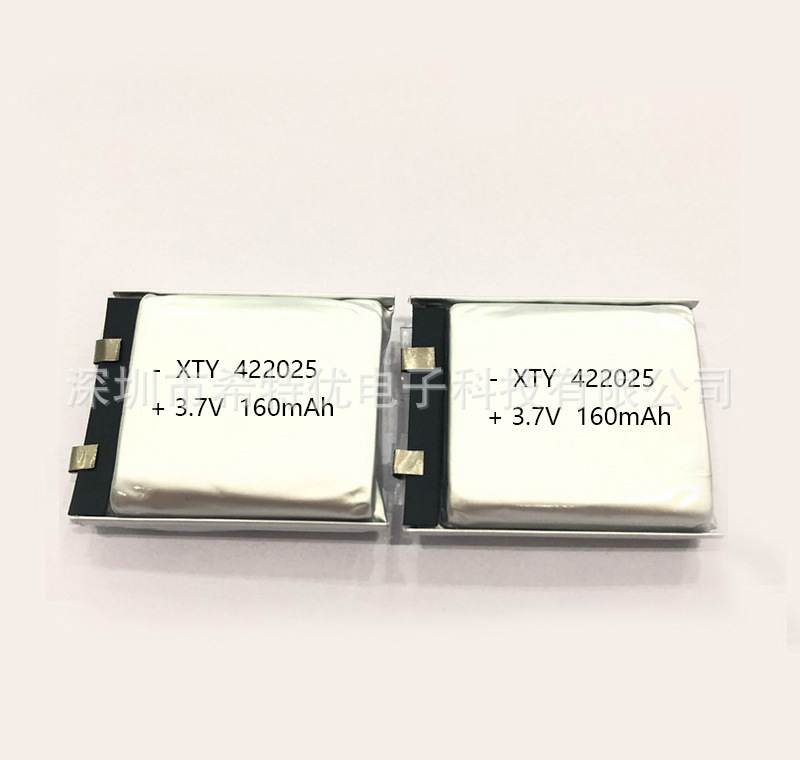 422025PL  160mAh  3.7v加台湾保护板